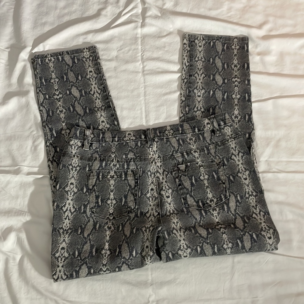 Dg2 5 Pocket Python Design Straight Jeans Size 12p - image 2